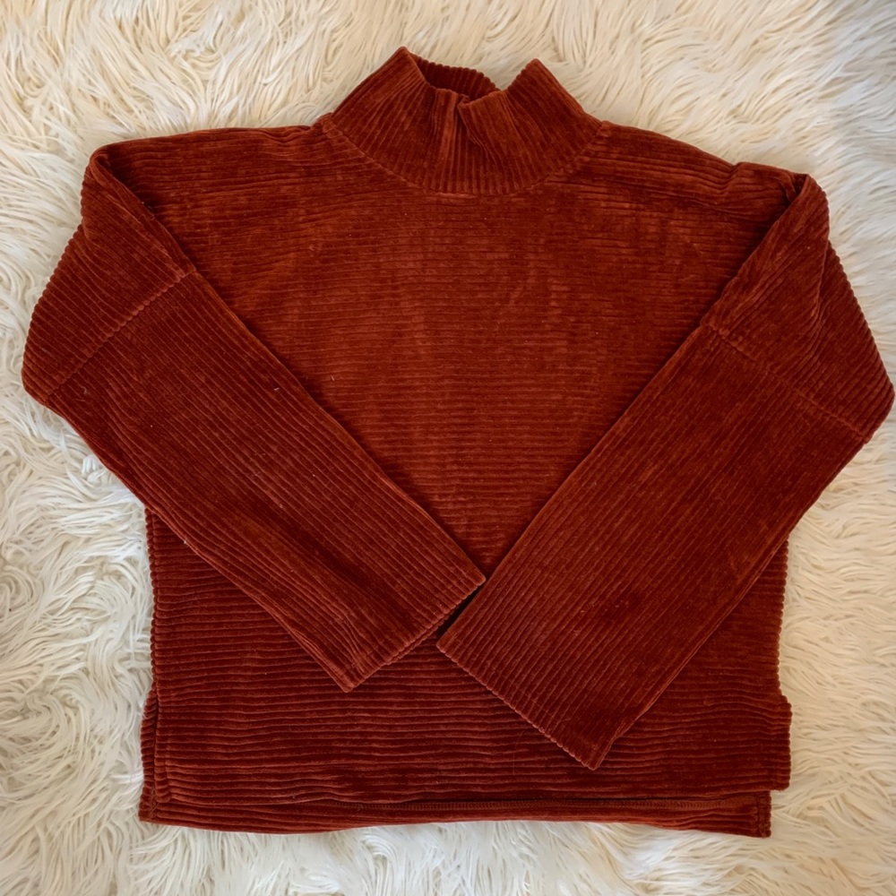 Mock neck corduroy top from Madewell